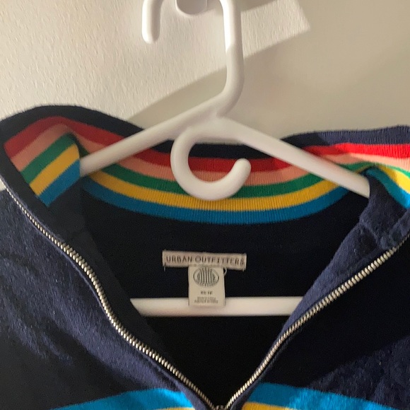 Urban outfitters rainbow sweater zipped collar - Picture 3 of 4